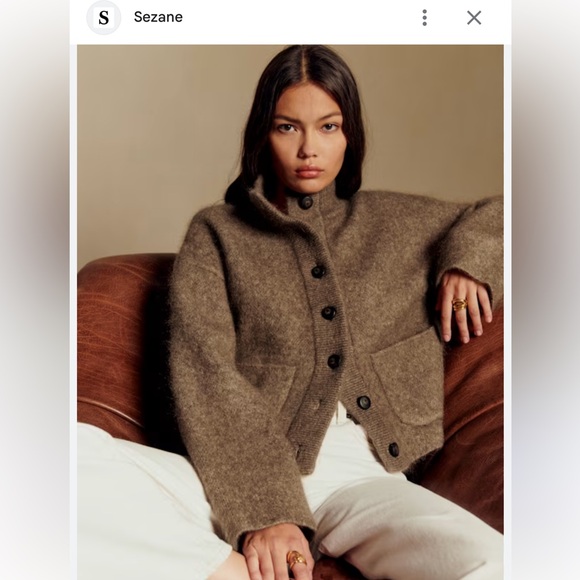 Sezane Sweaters - Sezane Thais Jacket-NWT+free handkerchief ❤️